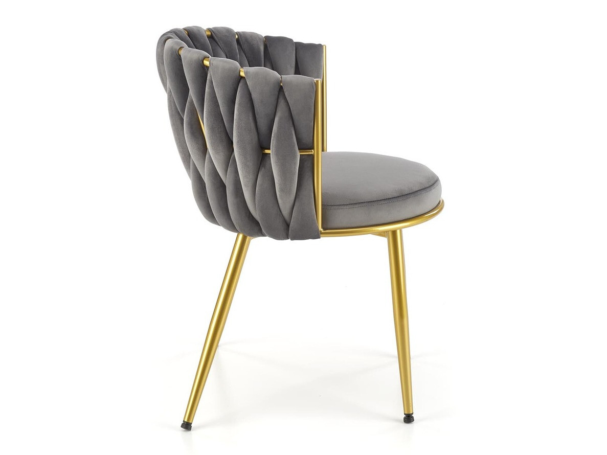 Chaise Houston 1506 (Gris + Doré)