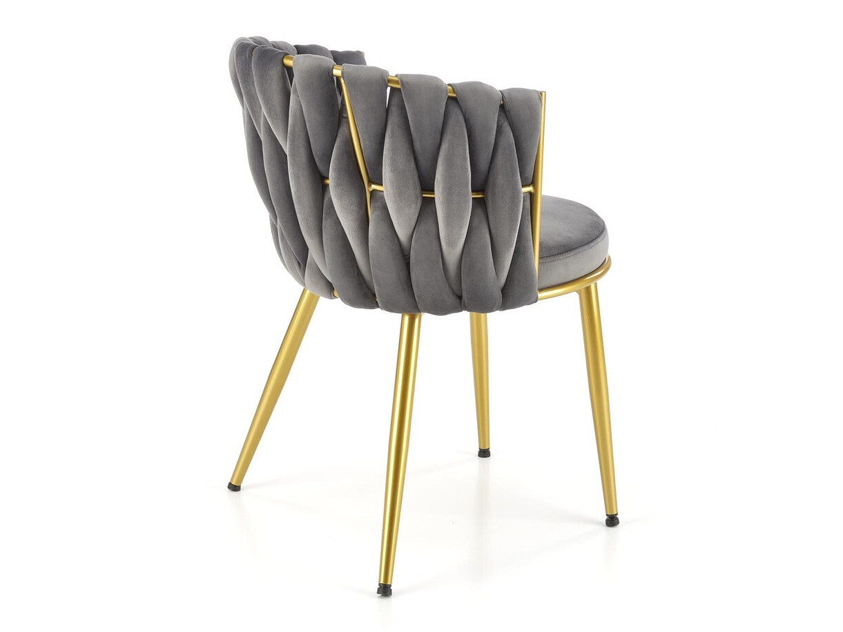 Chaise Houston 1506 (Gris + Doré)