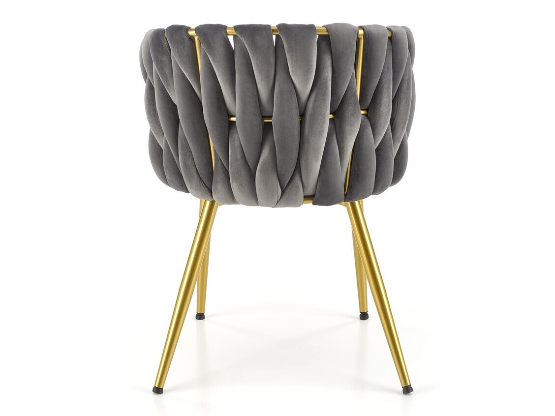 Chaise Houston 1506 (Gris + Doré)