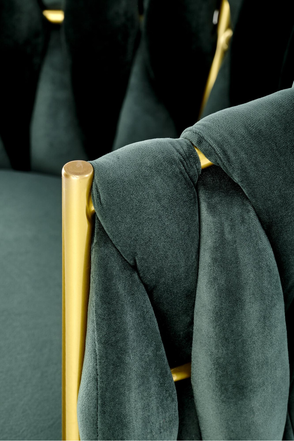 Chaise Houston 1506 (Vert + Doré)