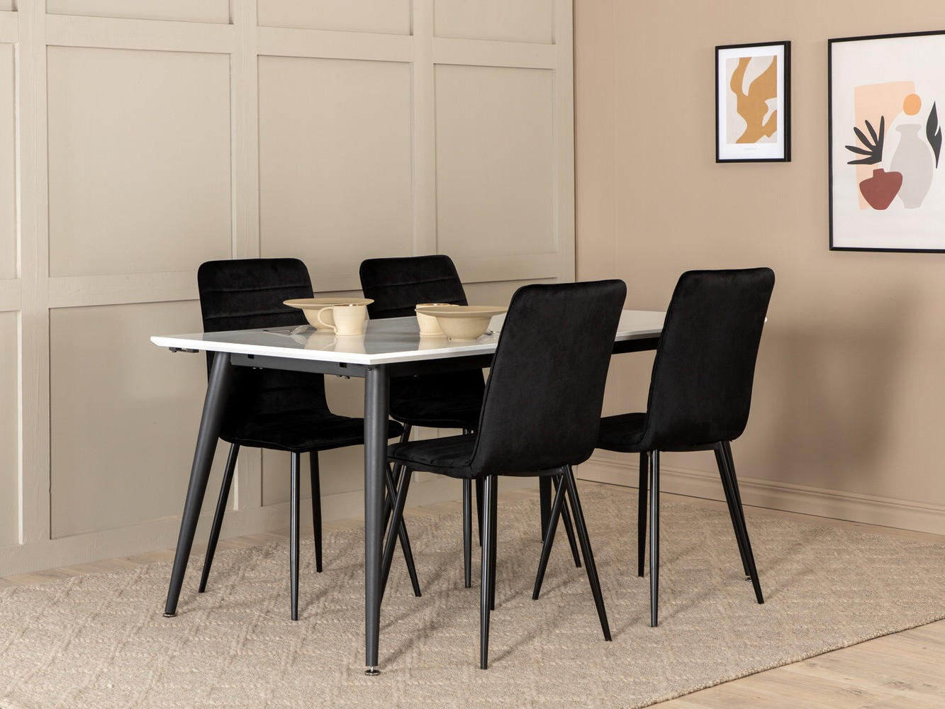 Salle à manger complète Dallas 2733 (Noir)
