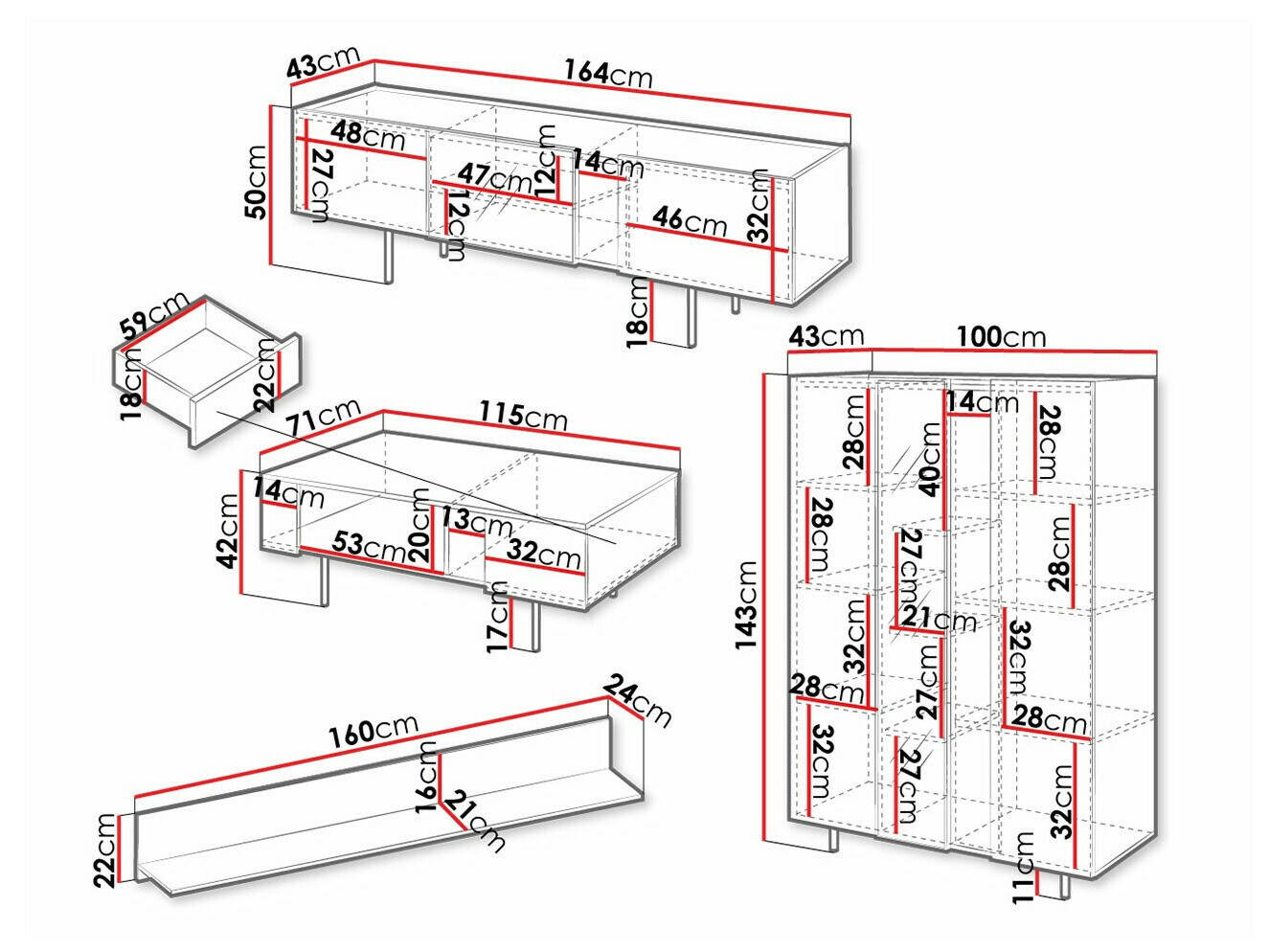 Ensemble de salon Fresno AP106