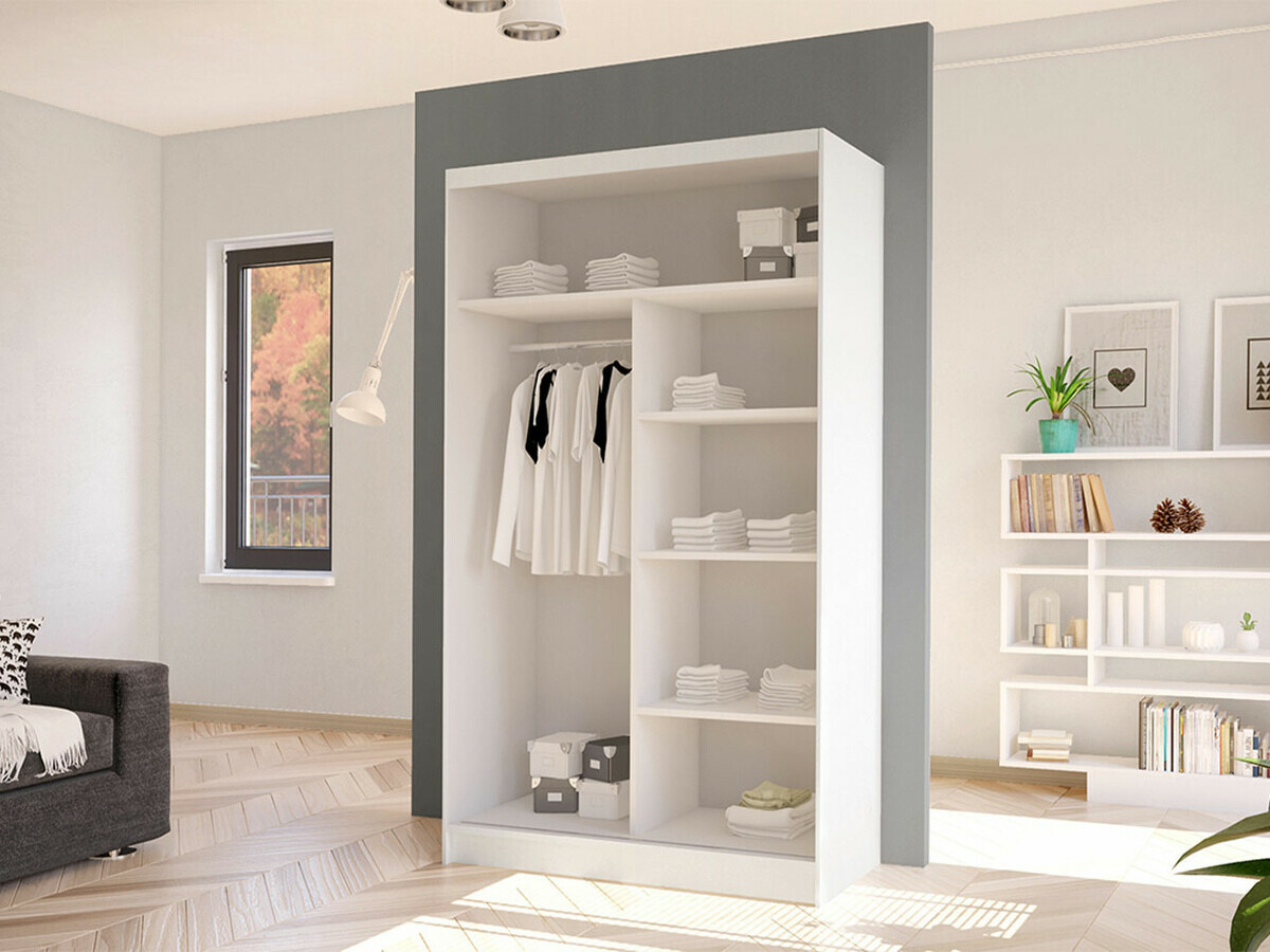 Armoire Closico Fractor III (Sonoma chêne + Blanc)