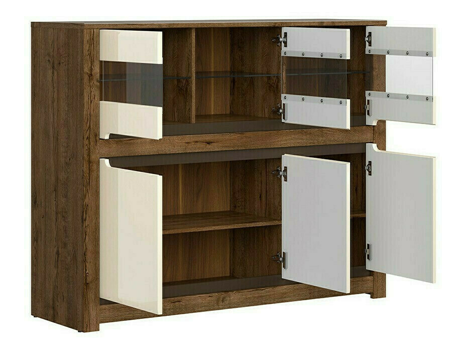 Buffet Ophevaru 102 (Crème brillante + April chêne)