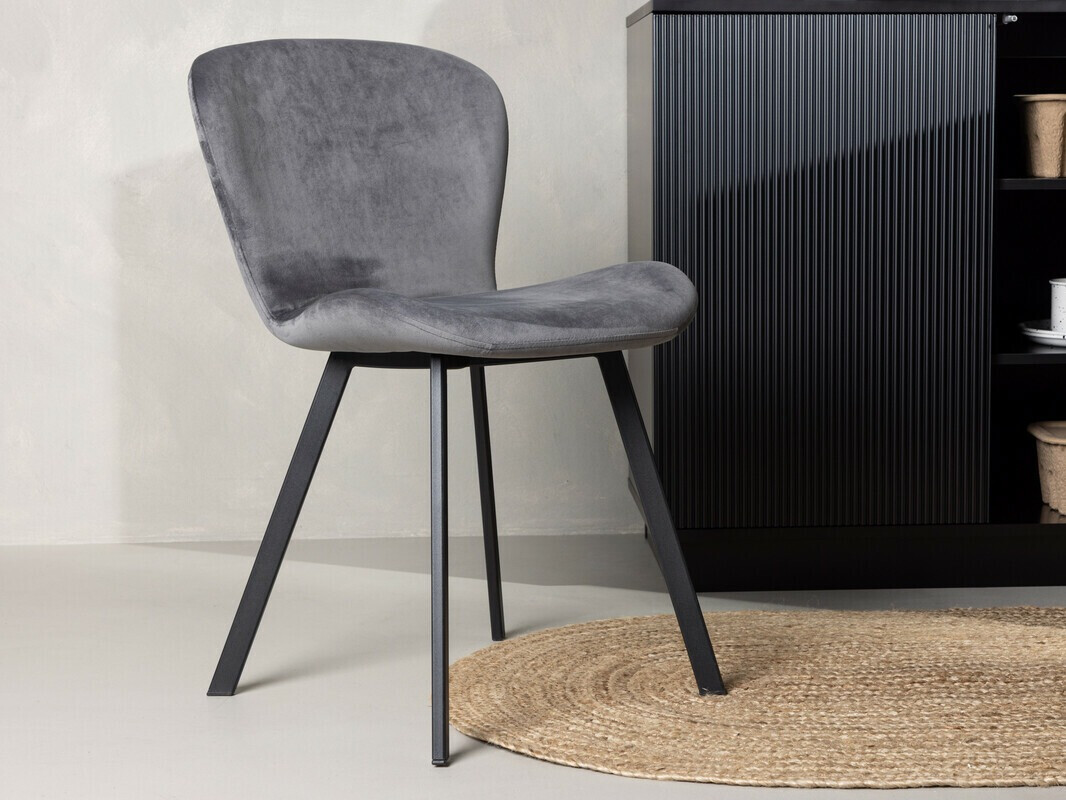 Chaise Dallas 4100 (Gris + Noir)