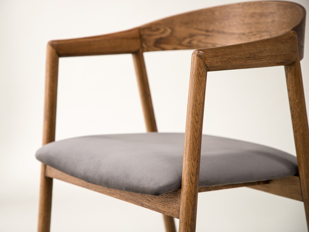 Chaise Dallas 4939 (Gris + Marron)