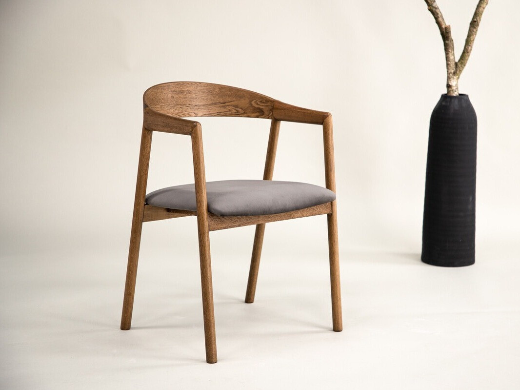 Chaise Dallas 4939 (Gris + Marron)