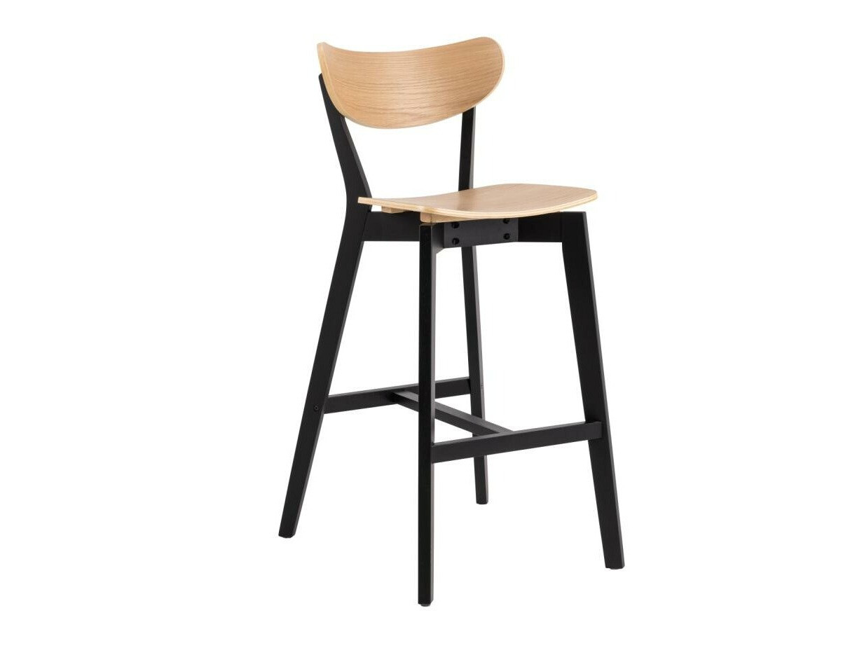 Chaise de bar Norsica 736 (Noir + Clair bois)
