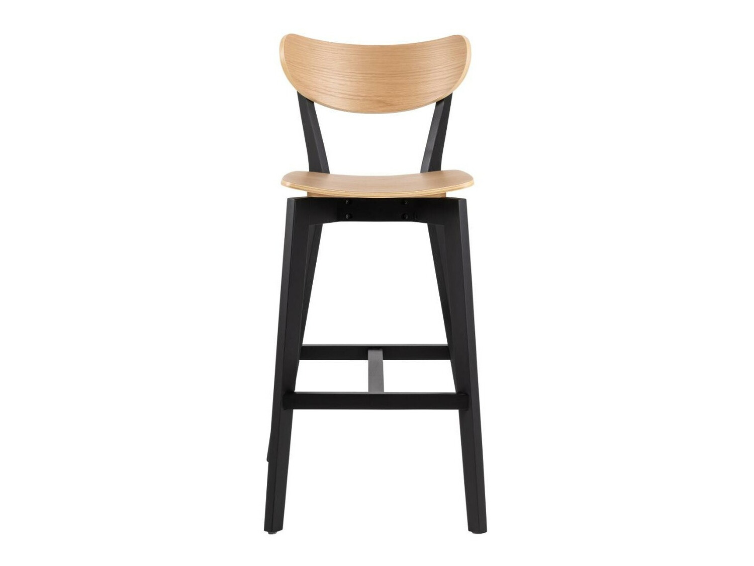 Chaise de bar Norsica 736 (Noir + Clair bois)