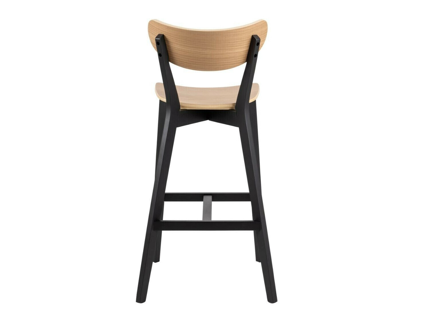 Chaise de bar Norsica 736 (Noir + Clair bois)
