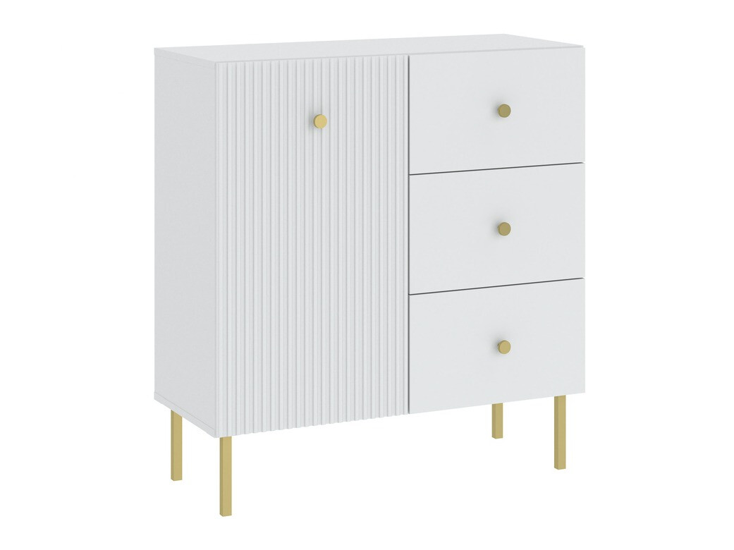 Commode Etliva 100 (Blanc + Doré)