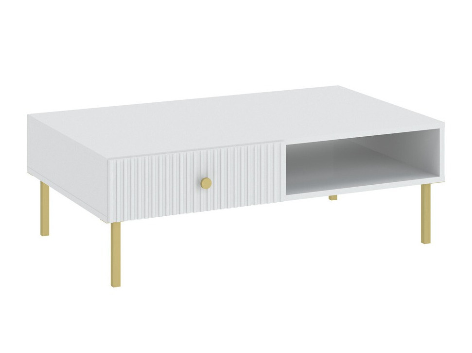 Table basse Etliva 103 (Blanc + Doré)
