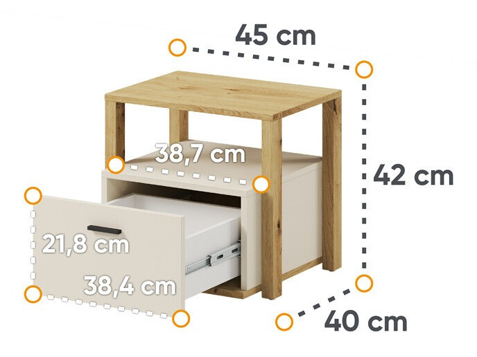 Table de chevet Laralu 106