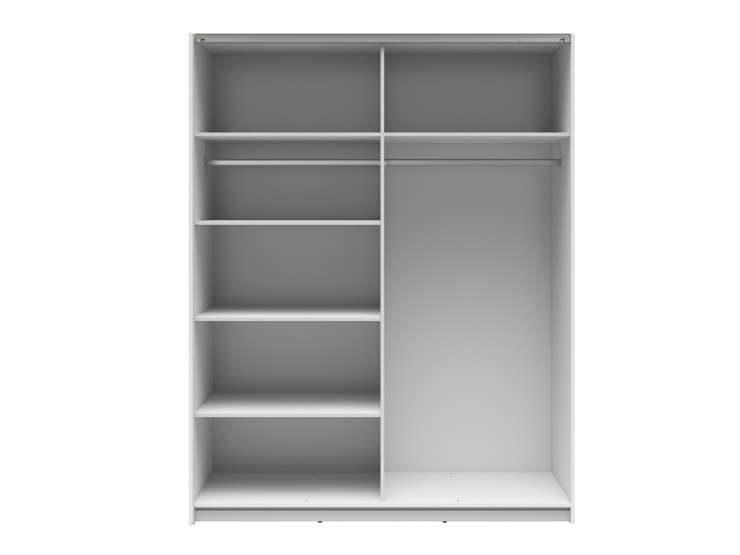 Armoire Livevaro 117 (Blanc brillant + Chêne wotan)