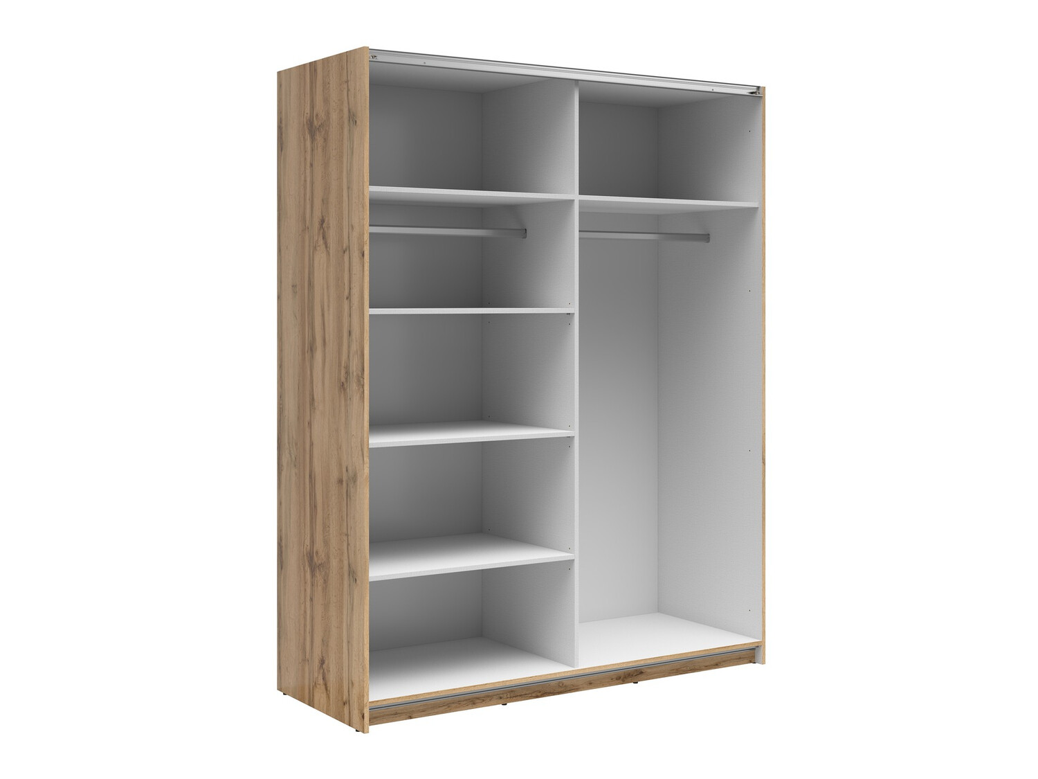 Armoire Livevaro 117 (Chêne wotan + Blanc)
