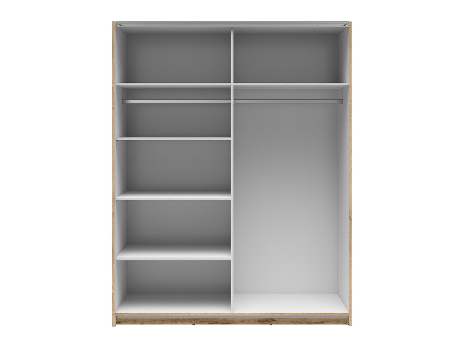 Armoire Livevaro 117 (Chêne wotan + Blanc)