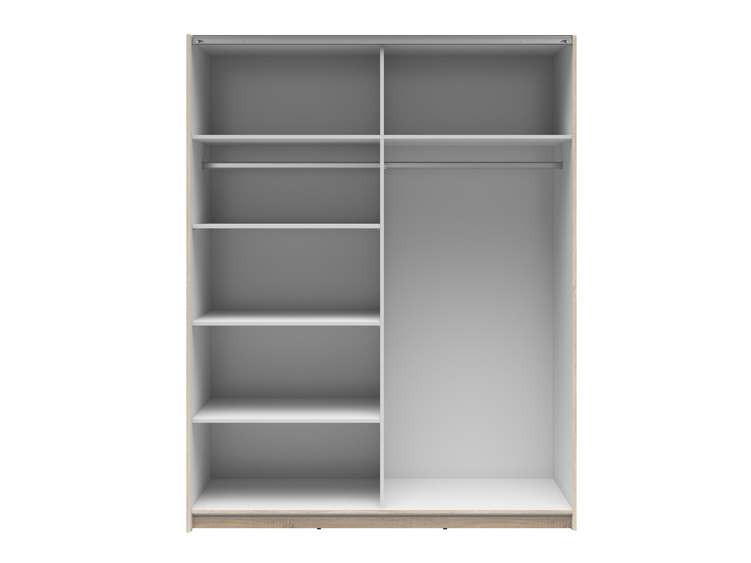 Armoire Livevaro 117 (Sonoma chêne + Blanc)