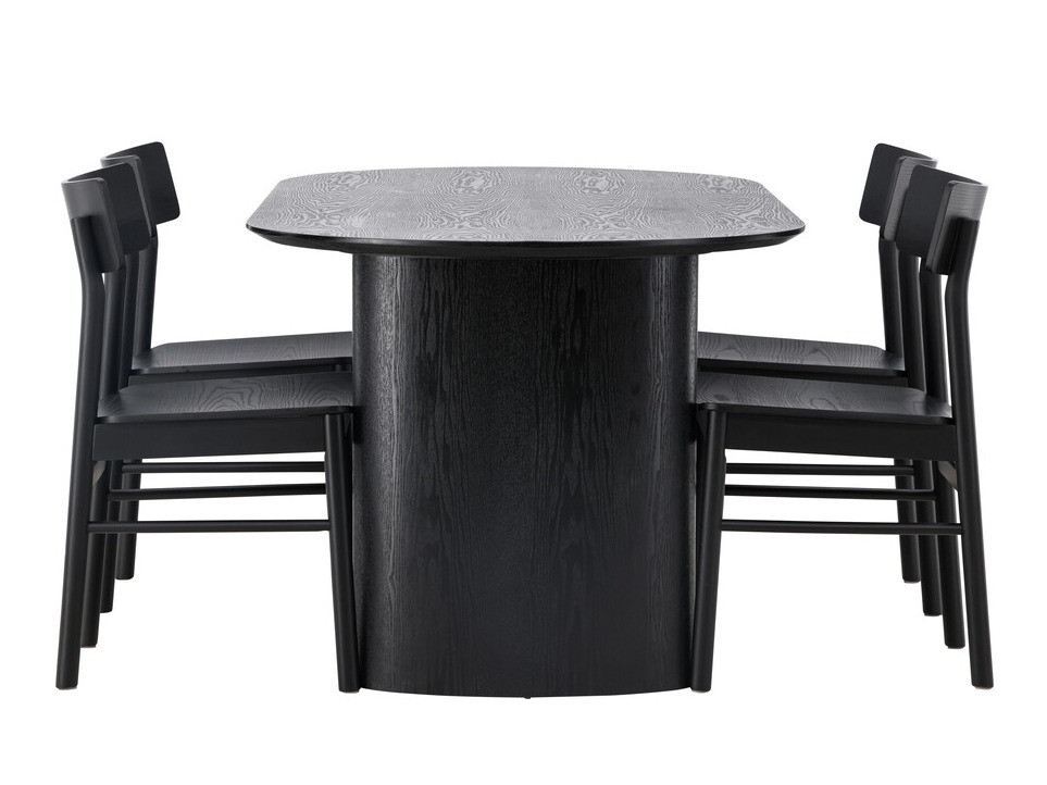Salle à manger complète Dallas 4119 (Noir)