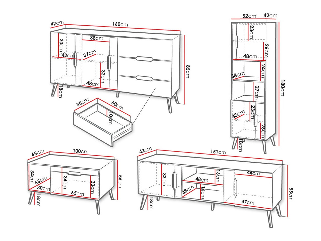 Ensemble de salon Comfivo G106