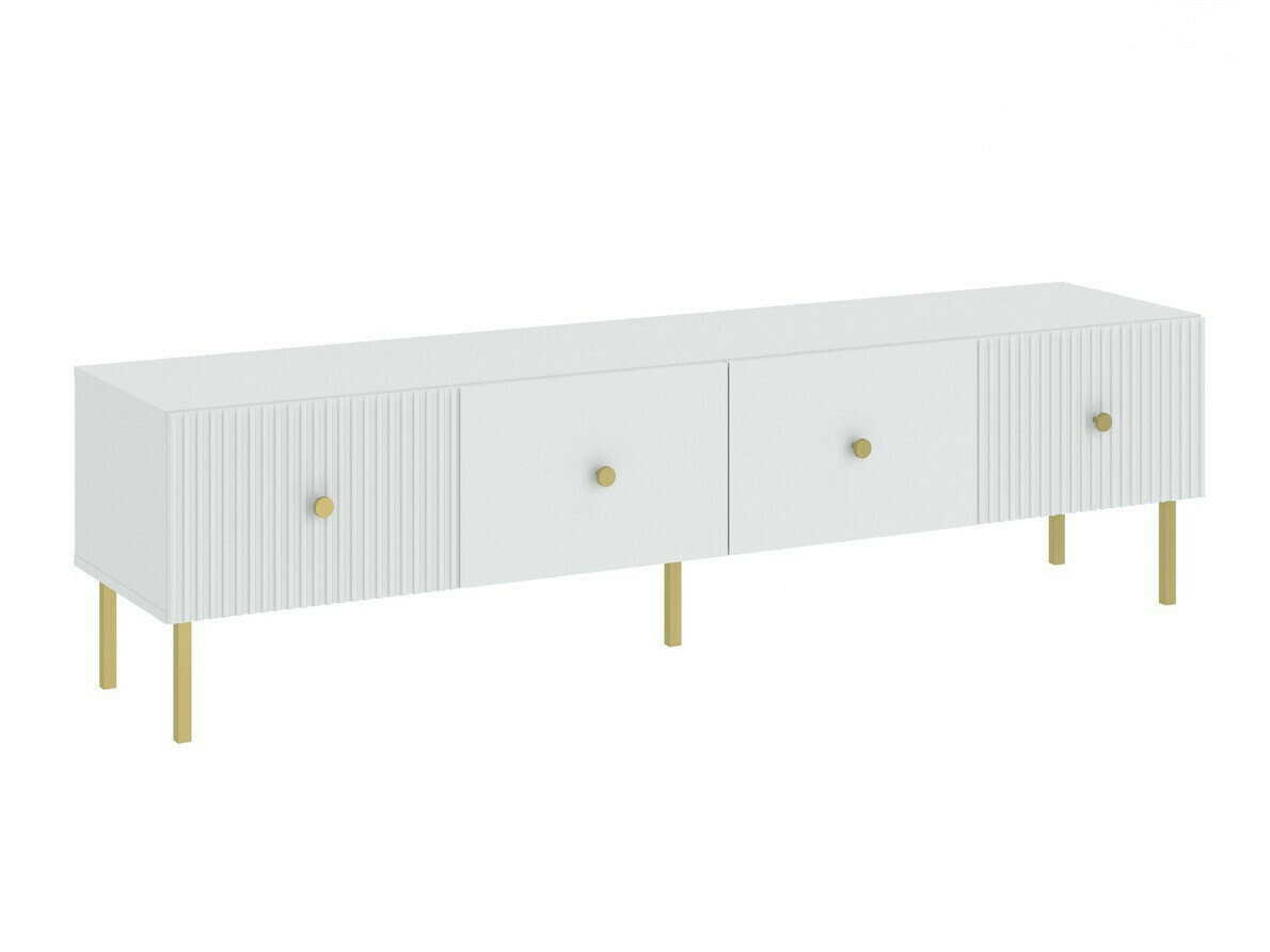 Ensemble de salon Etliva 109 (Blanc + Doré)