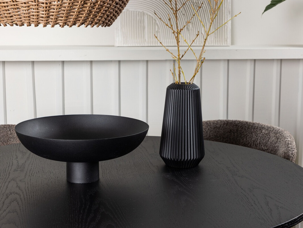 Salle à manger complète Dallas 4147 (Marron + Noir)