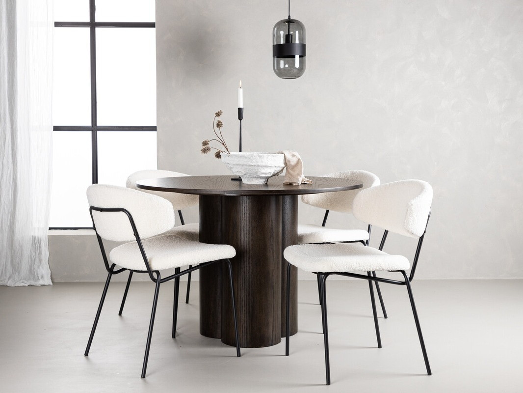 Salle à manger complète Dallas 4151 (Brun foncé)