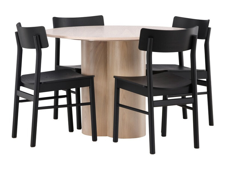 Salle à manger complète Dallas 4152 (Clair bois)