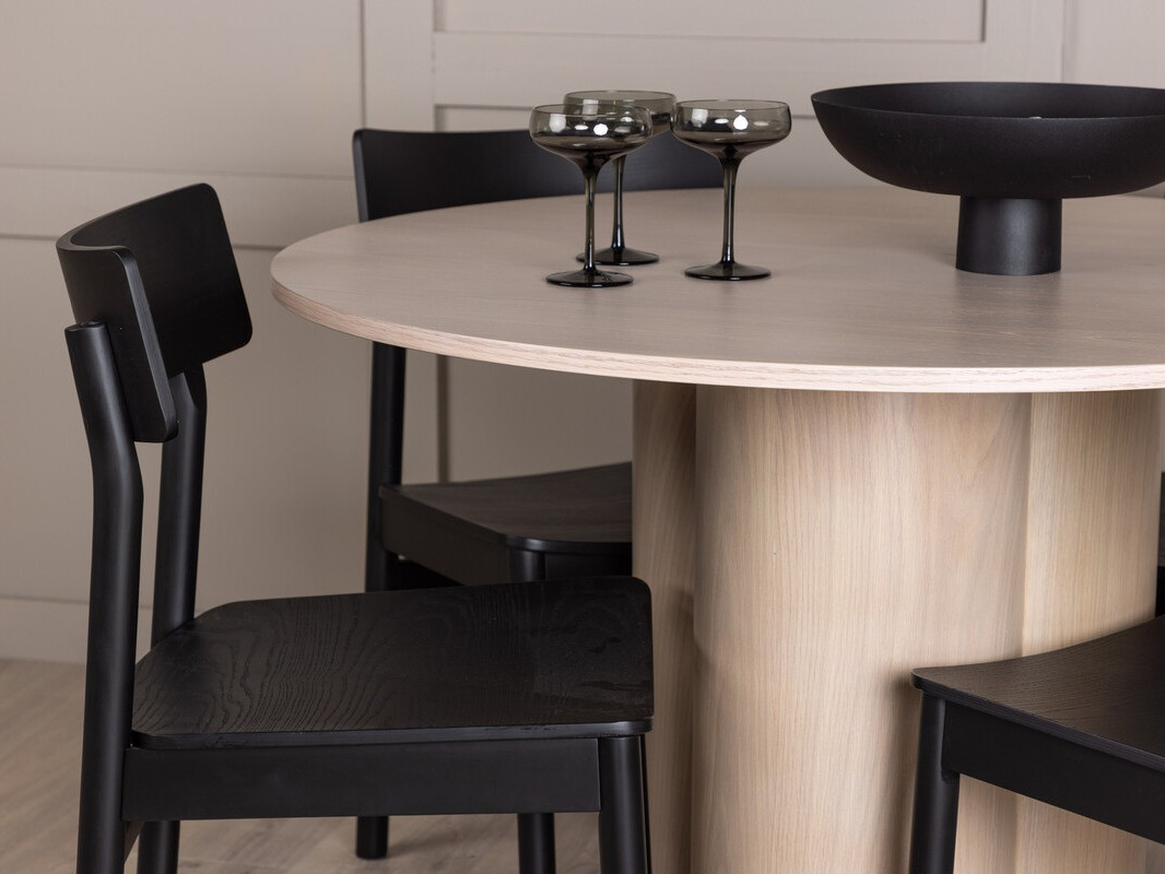 Salle à manger complète Dallas 4152 (Clair bois)