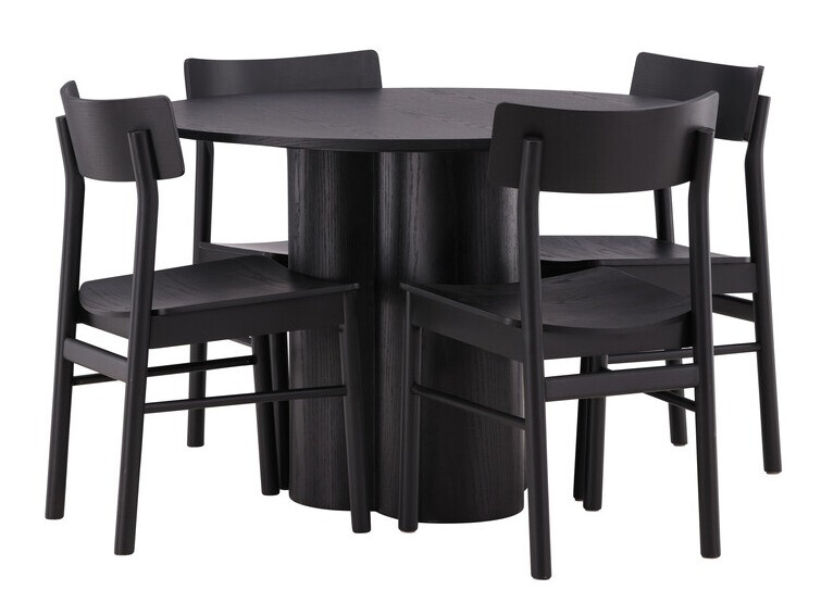 Salle à manger complète Dallas 4152 (Noir)