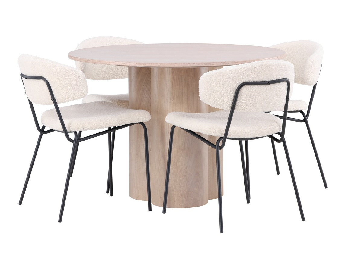 Salle à manger complète Dallas 4151 (Clair bois)