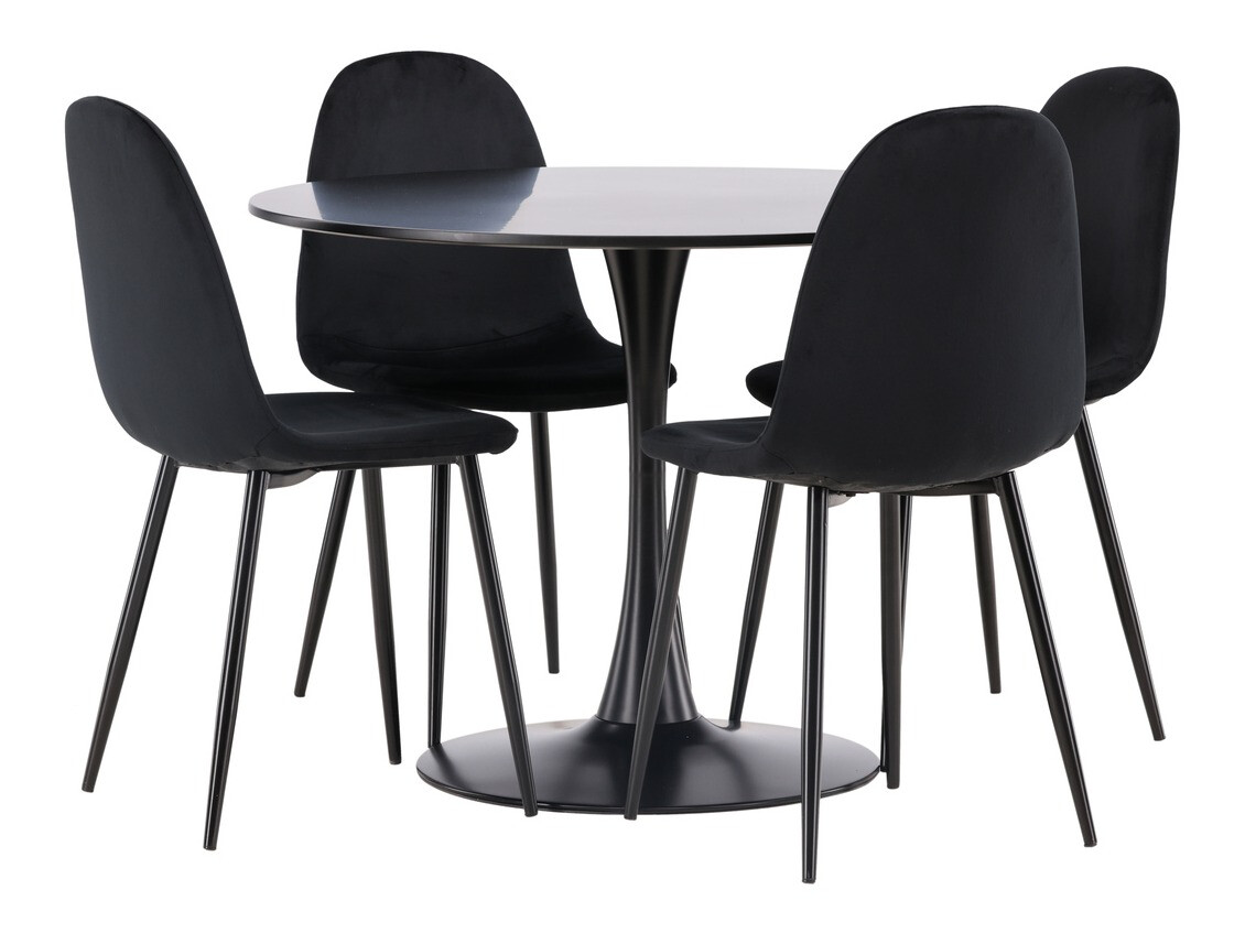 Salle à manger complète Dallas 4163 (Noir)
