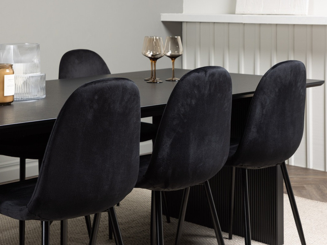 Salle à manger complète Dallas 4185 (Noir)