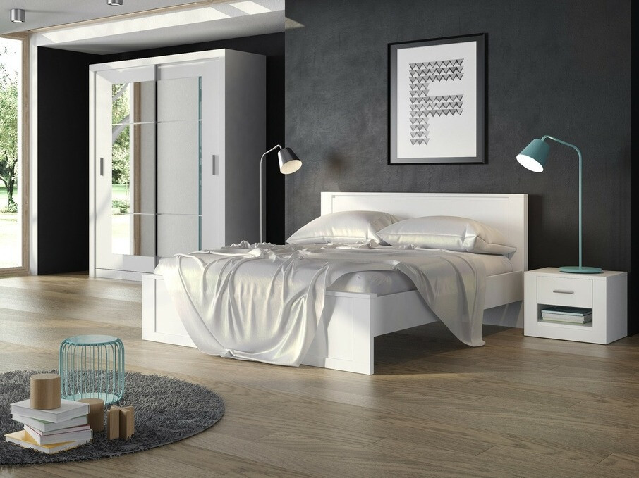 Table de chevet Cirdelu 107 (Blanc)