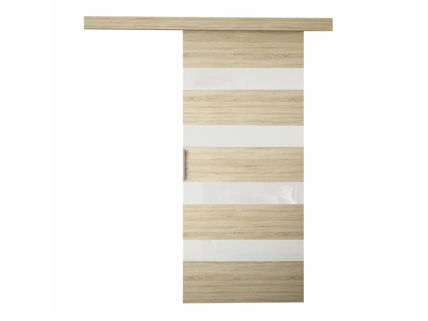 Porte coulissante Closico Materia V (Sonoma chêne + Blanc)