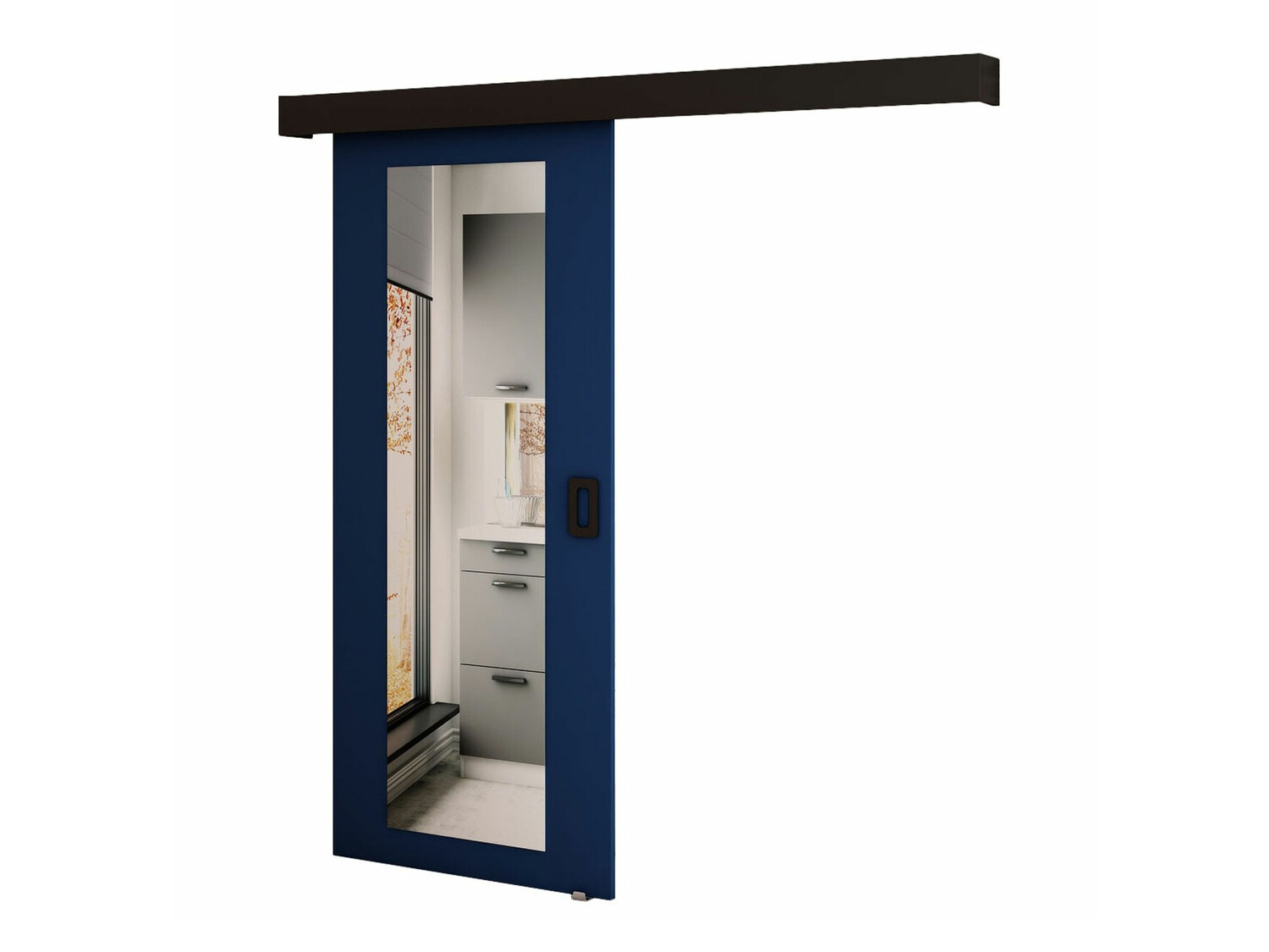 Porte coulissante Hartford 457 (Bleu foncé)