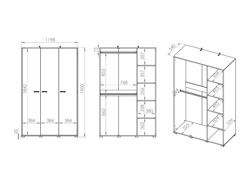 Armoire Tortiva 100