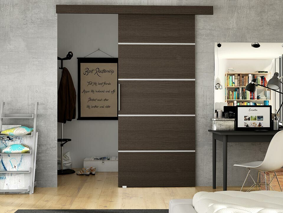 Porte coulissante Closico 181 (Marron)