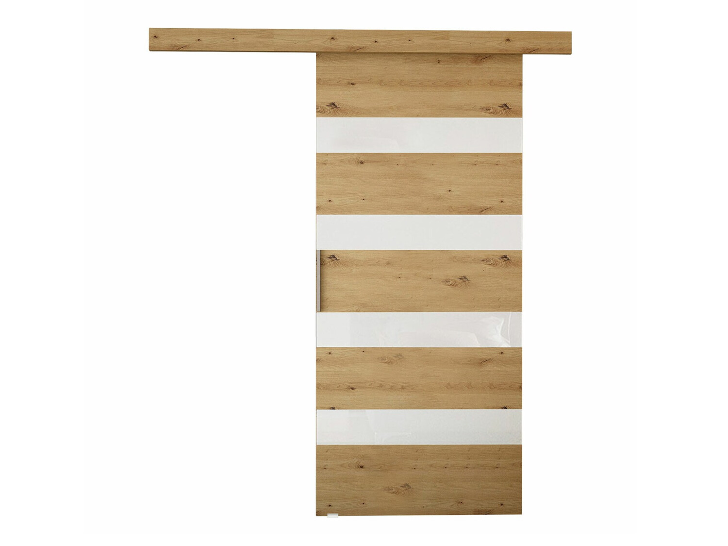 Porte coulissante Closico Fundus V (Chêne Artisan + Blanc)