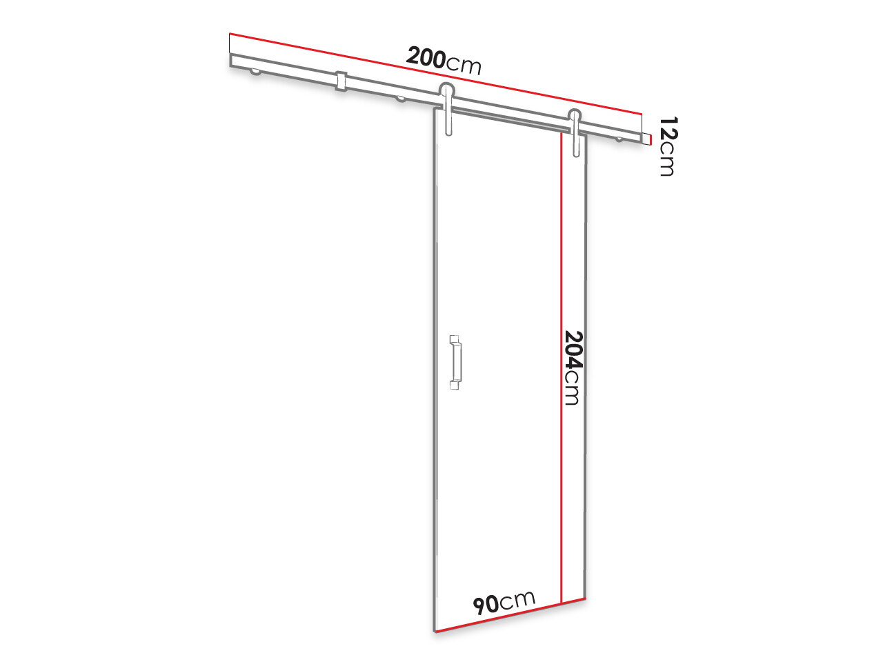 Porte coulissante Hartford 461 (Bleu foncé)