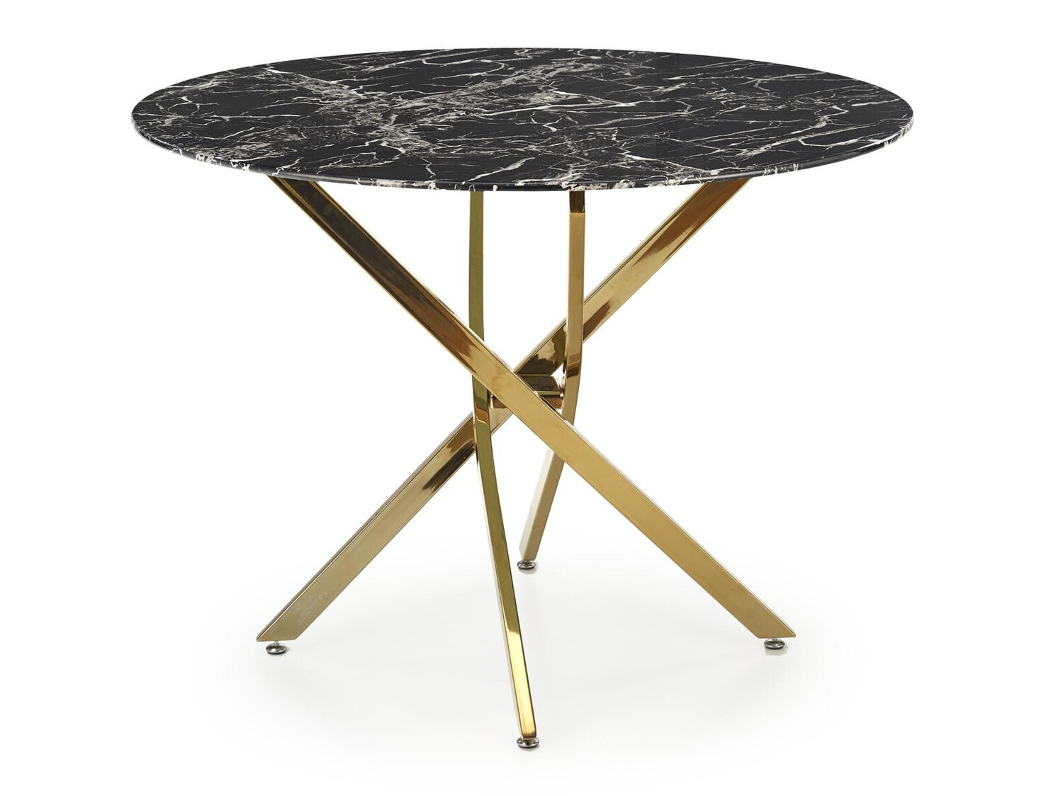 Table Houston 1538 (Doré + Marbre noir)