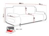 Canapé convertible Comfivo 144 (Soul 20 + Soul 17)