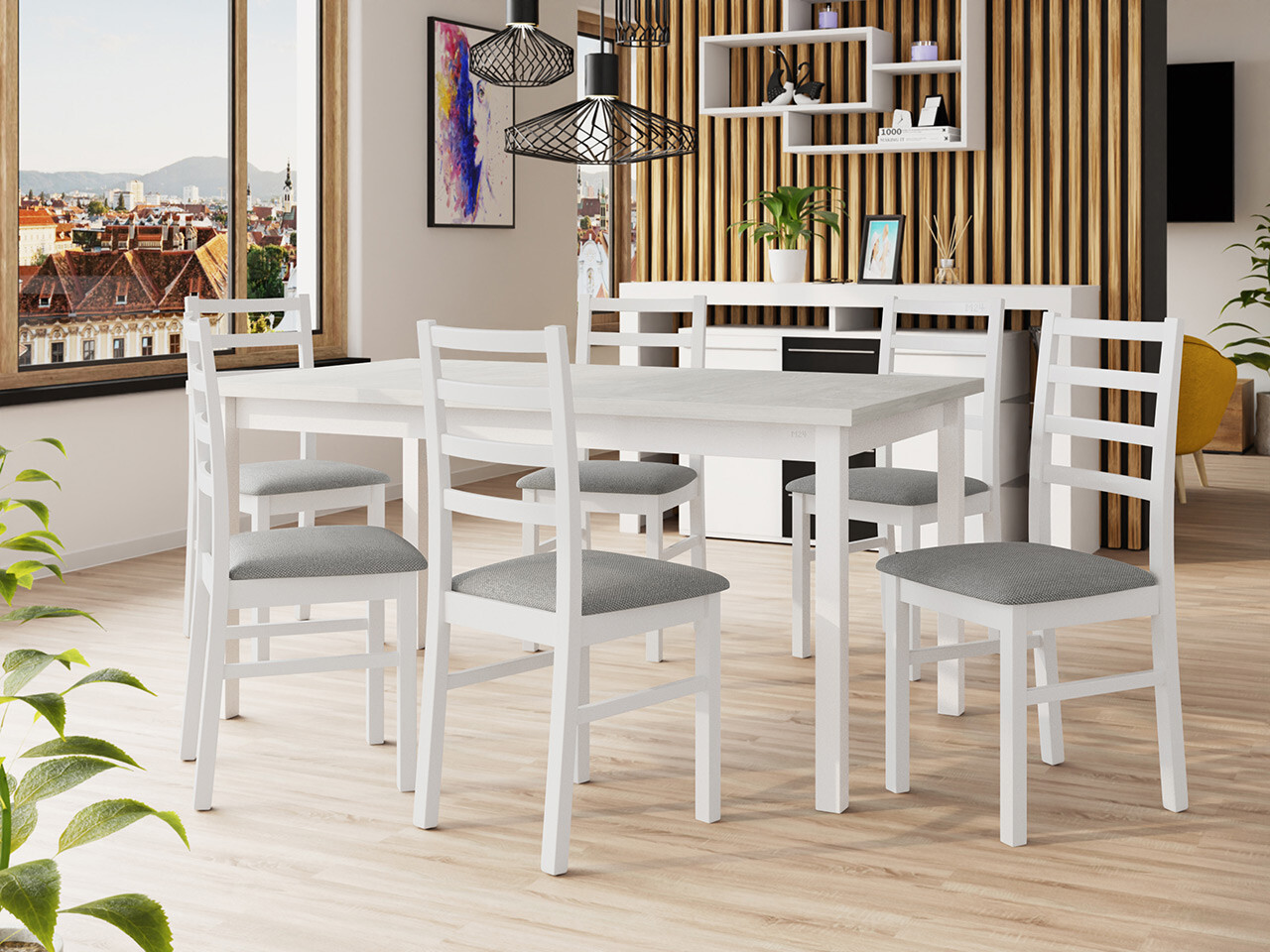 Salle à manger complète Victorville 307 (Hygge 91)