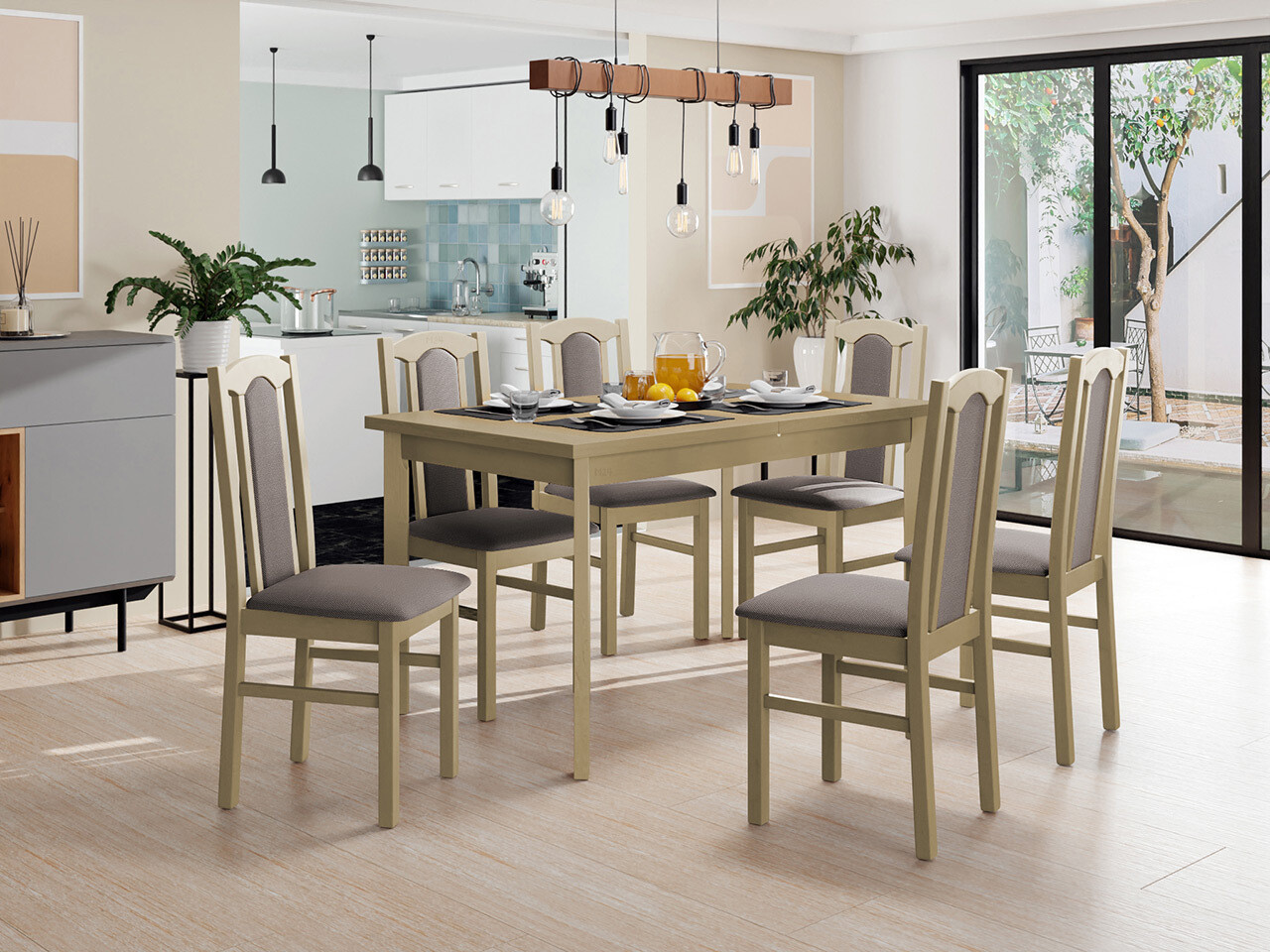 Salle à manger complète Victorville 313 (Hygge 20)