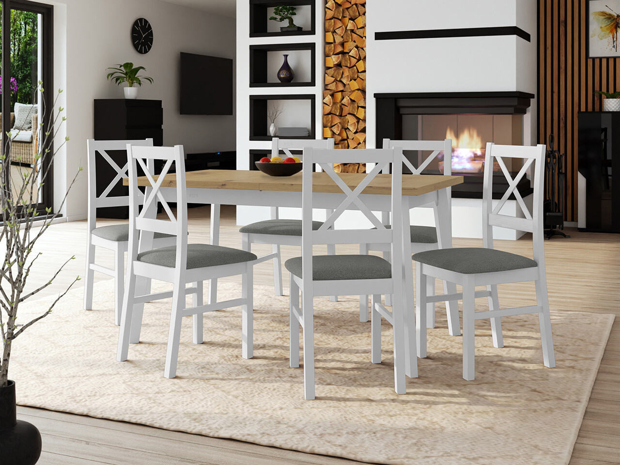 Salle à manger complète Victorville 316 (Hygge 91)