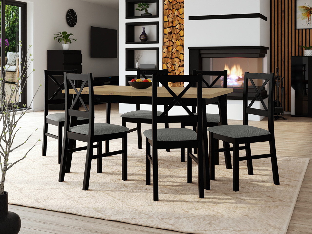 Salle à manger complète Victorville 316 (Hygge 91)