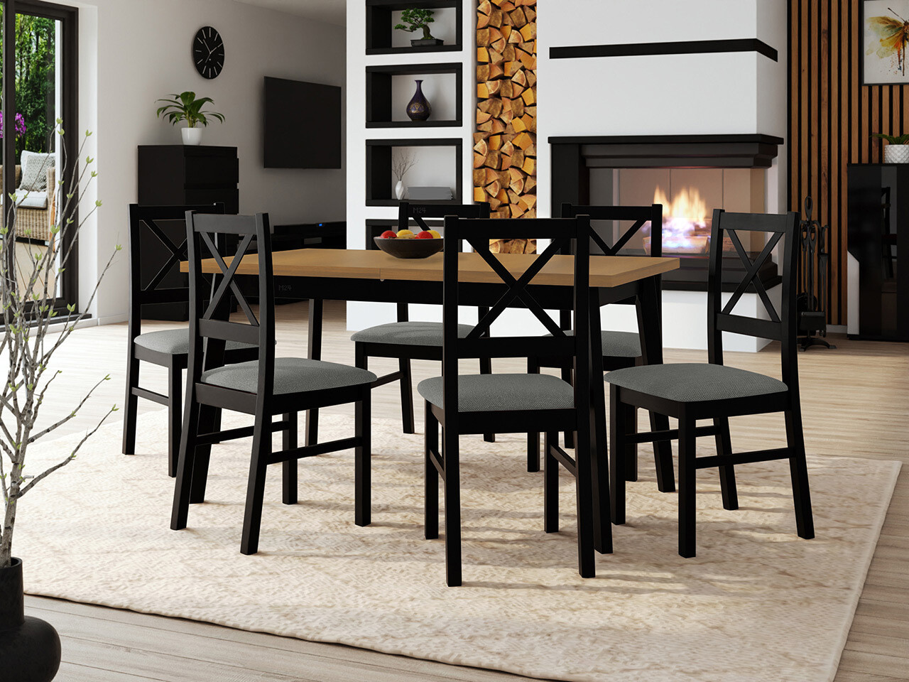 Salle à manger complète Victorville 317 (Hygge 91)