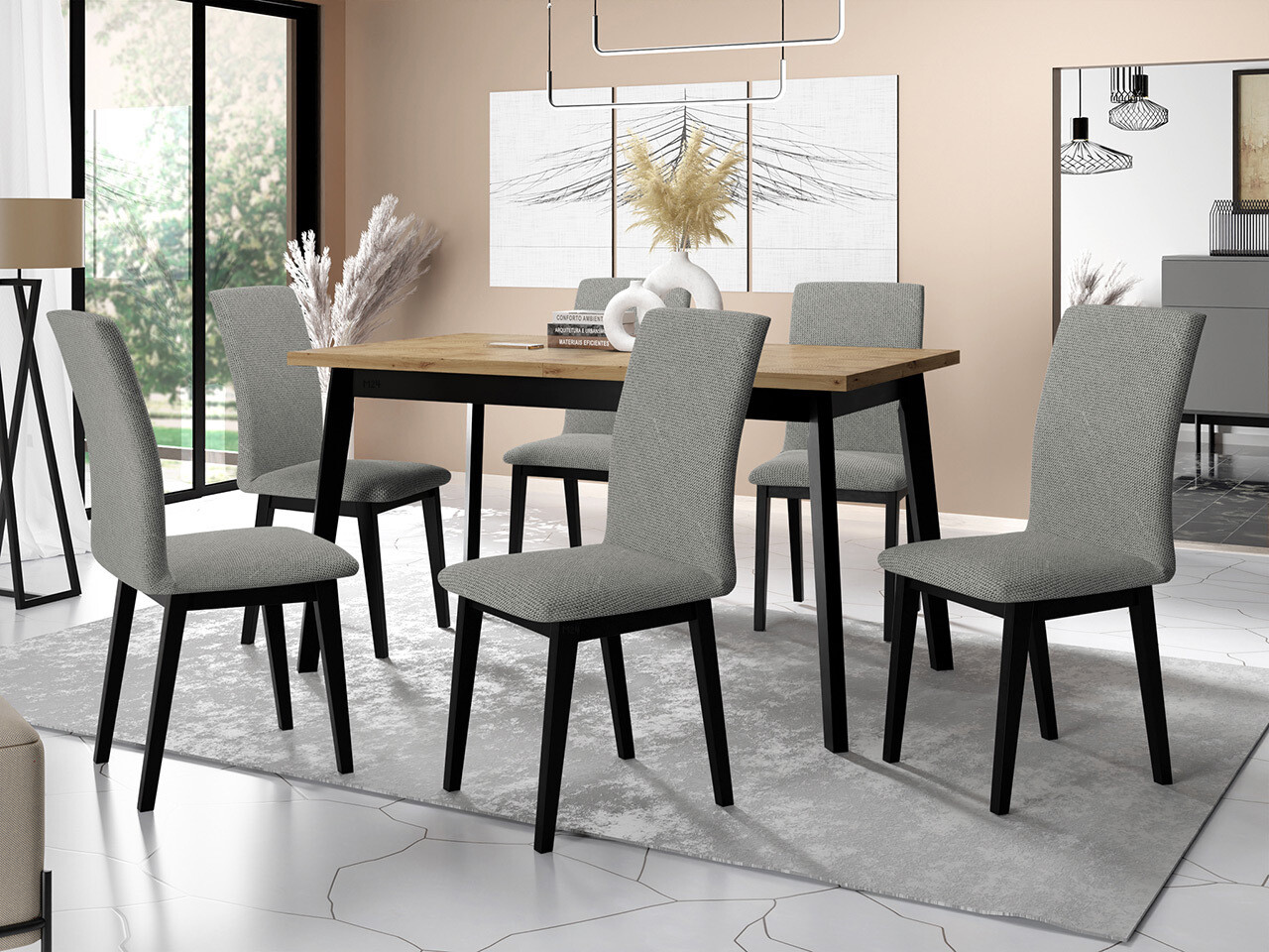 Salle à manger complète Victorville 321 (Hygge 91)