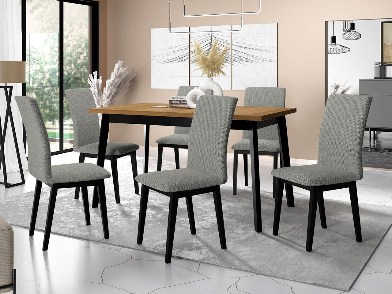 Salle à manger complète Victorville 322 (Hygge 91)