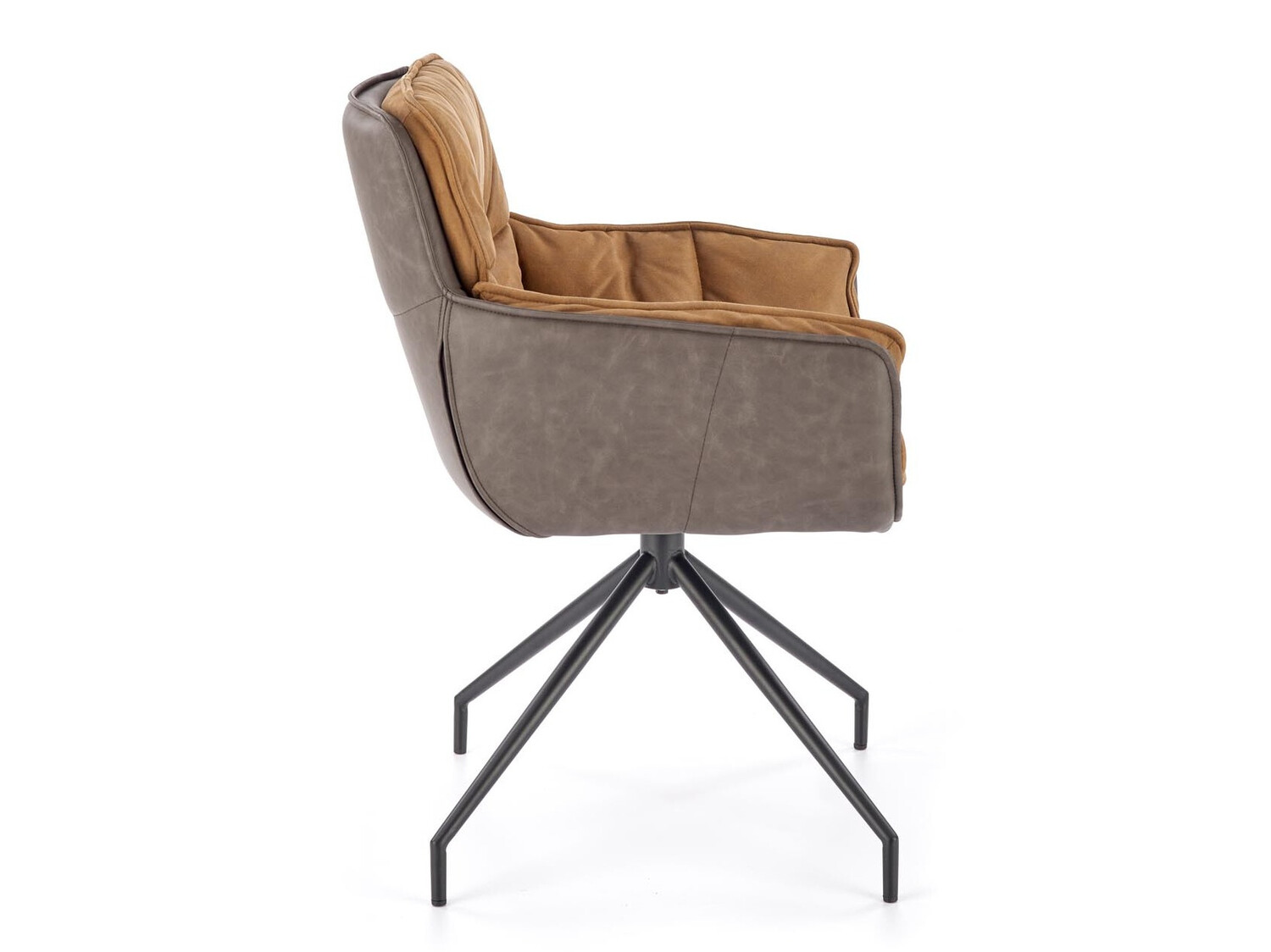 Chaise Houston 1548 (Marron + Brun foncé)