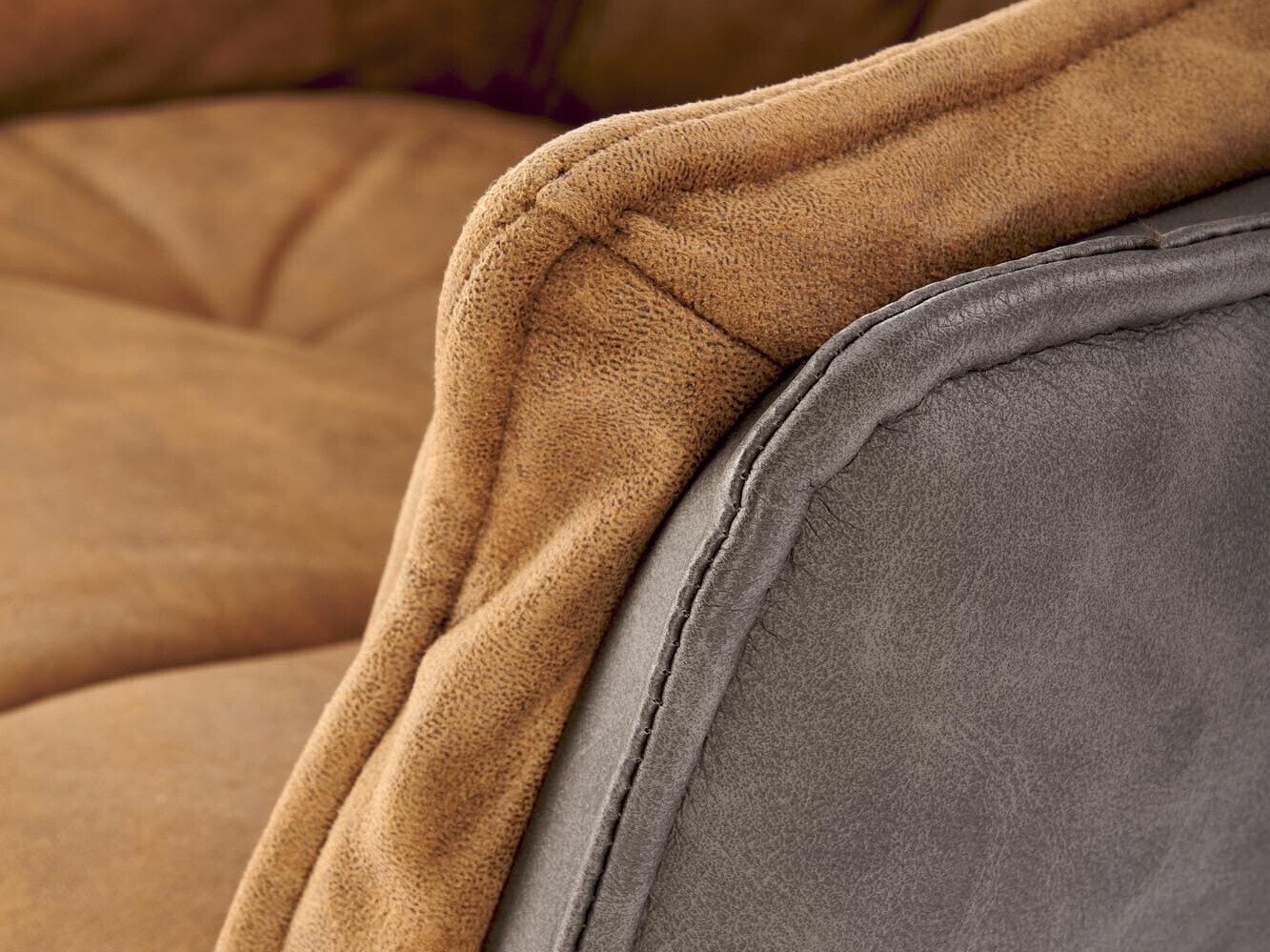 Chaise Houston 1548 (Marron + Brun foncé)